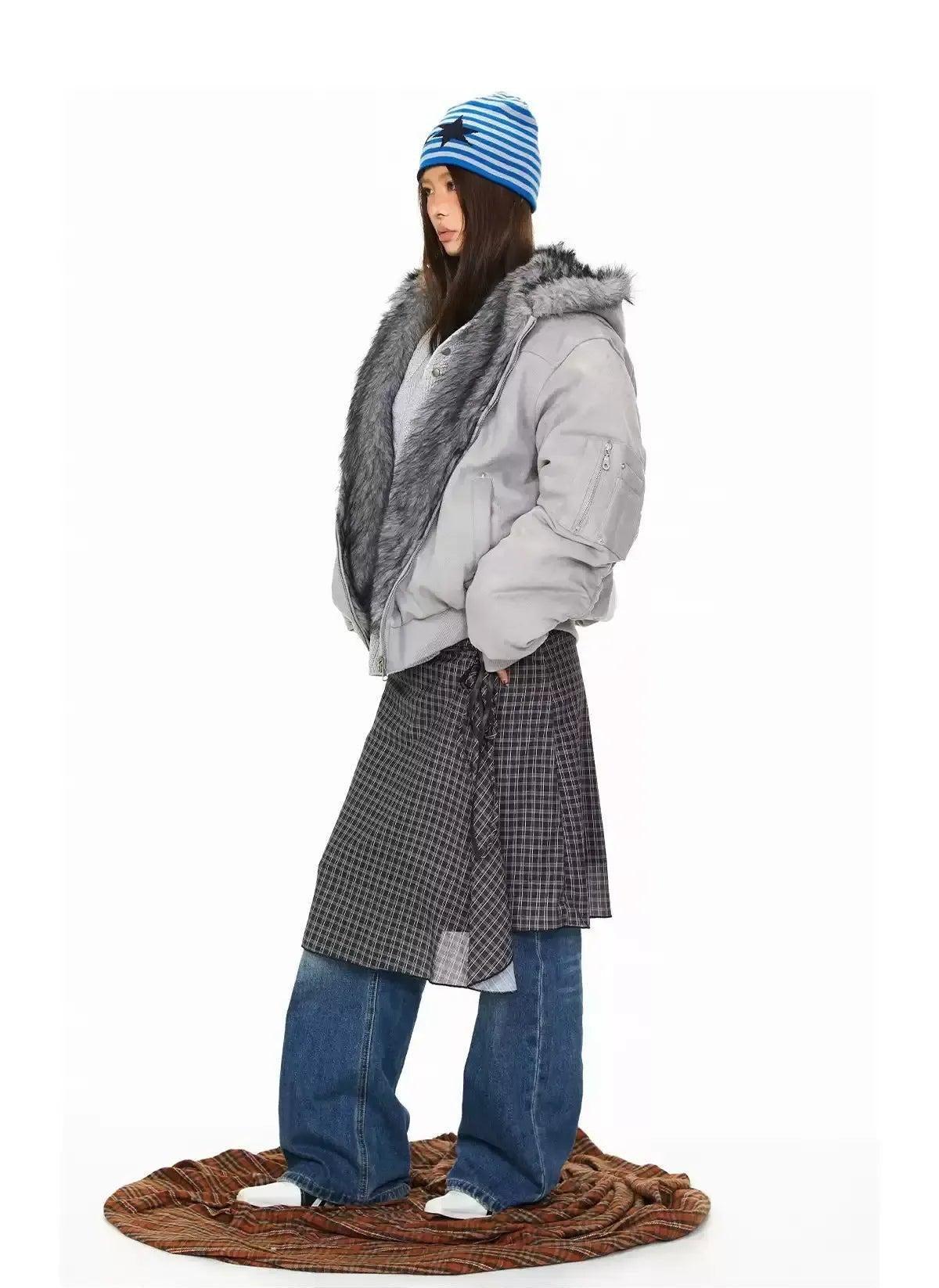 BB Plush Fur-Lined Hooded Jacket-korean-fashion-Jacket-BB's Closet-OH Garments