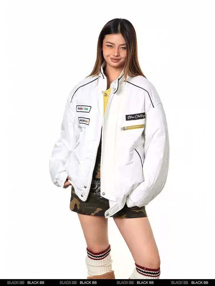 BB Racing Style Short Jacket-korean-fashion-Jacket-BB's Closet-OH Garments