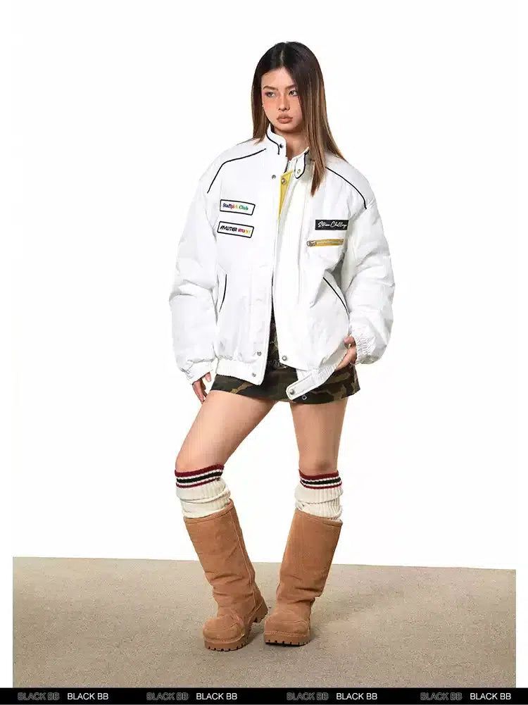 BB Racing Style Short Jacket-korean-fashion-Jacket-BB's Closet-OH Garments