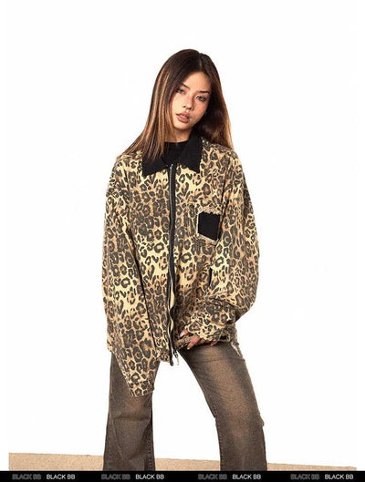 BB Ripped Pocket Animal Print Jacket-korean-fashion-Jacket-BB's Closet-OH Garments