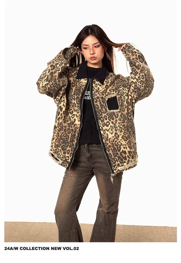 BB Ripped Pocket Animal Print Jacket-korean-fashion-Jacket-BB's Closet-OH Garments