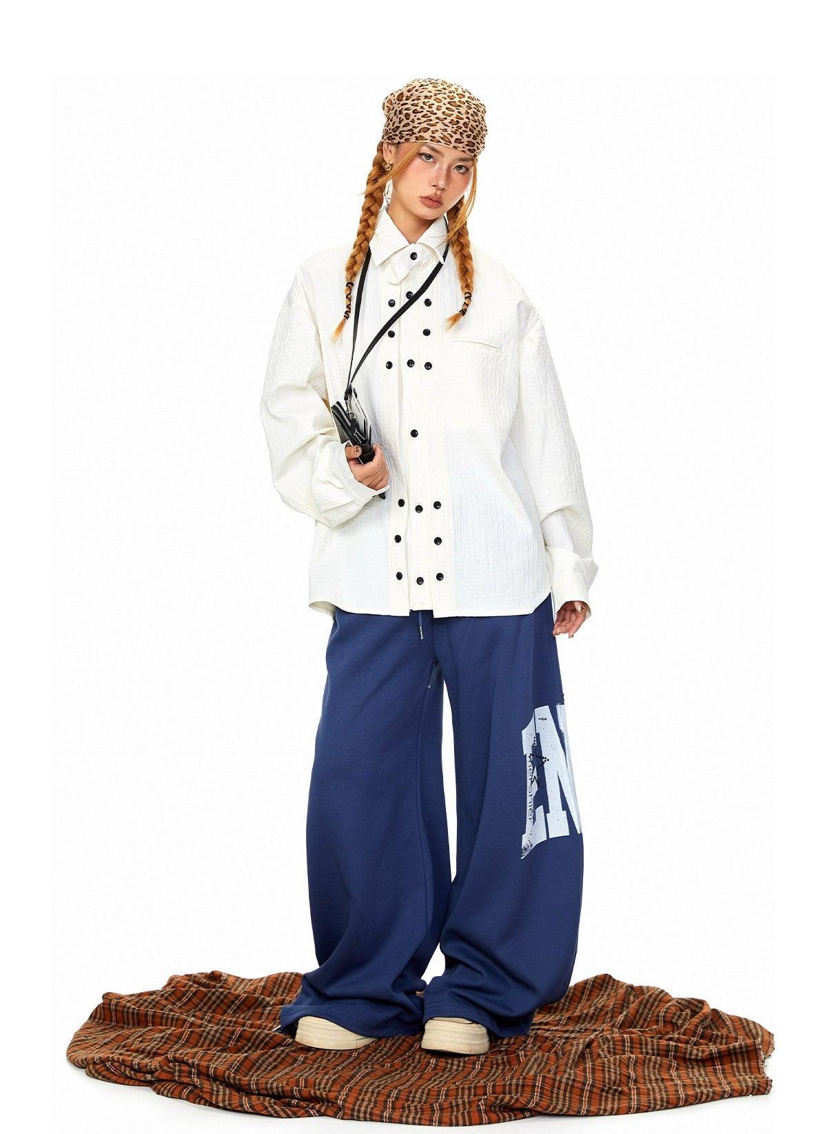 BB Scattered Multi-Buttons Textured Shirt-korean-fashion-Shirt-BB's Closet-OH Garments