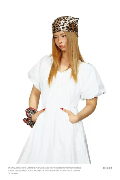 BB Solid Pleated V-Neck Dress-korean-fashion-Dress-BB's Closet-OH Garments