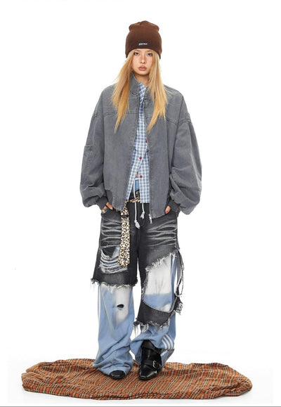 BB Stand Collar Loose Jacket-korean-fashion-Jacket-BB's Closet-OH Garments