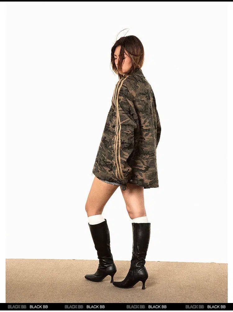 BB Textured Camouflage Pattern Jacket-korean-fashion-Jacket-BB's Closet-OH Garments