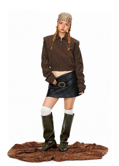 BB Wide Shoulder Cropped Jacket-korean-fashion-Jacket-BB's Closet-OH Garments