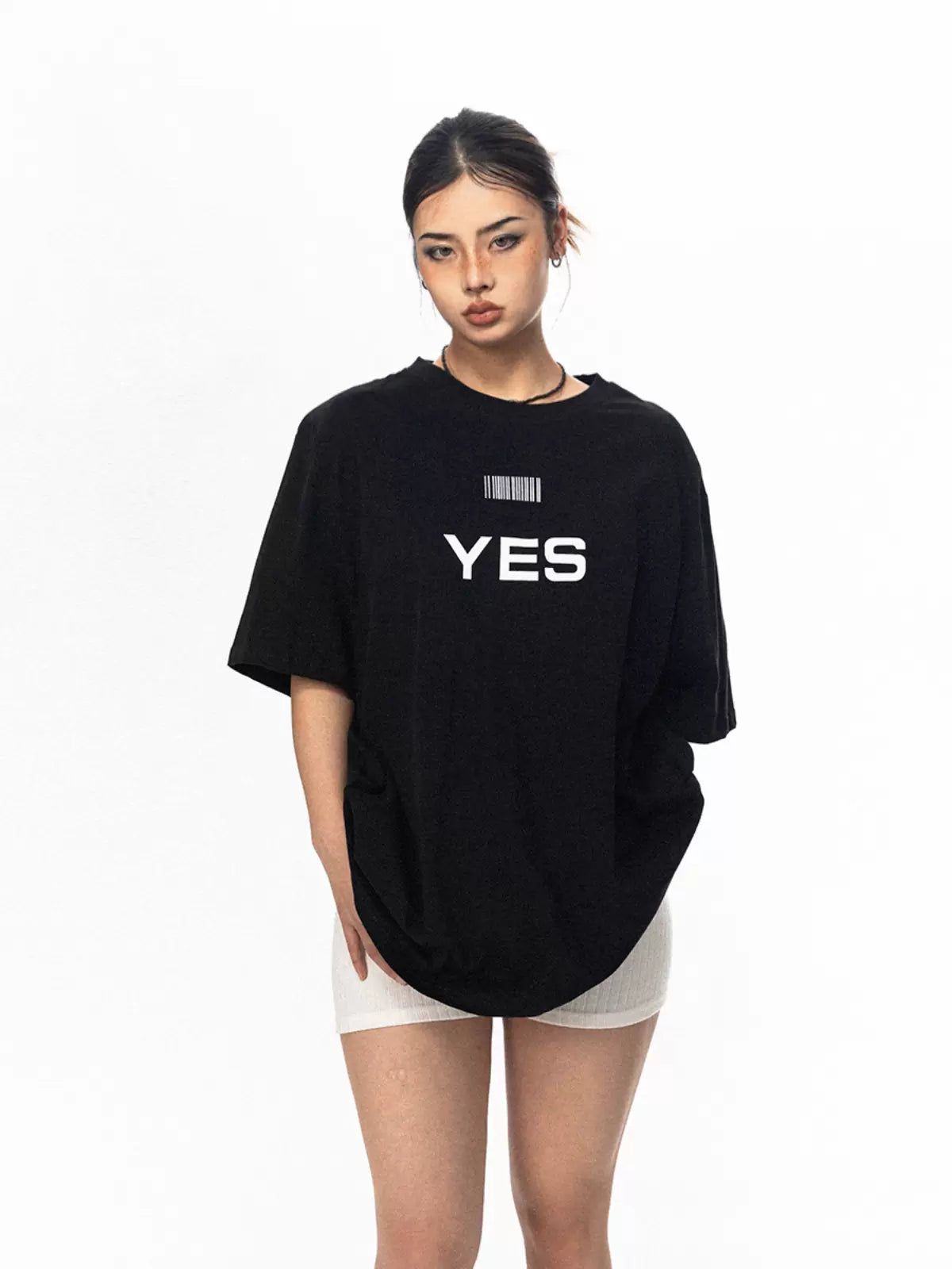 BB Yes Barcode T-Shirt-korean-fashion-T-Shirt-BB's Closet-OH Garments