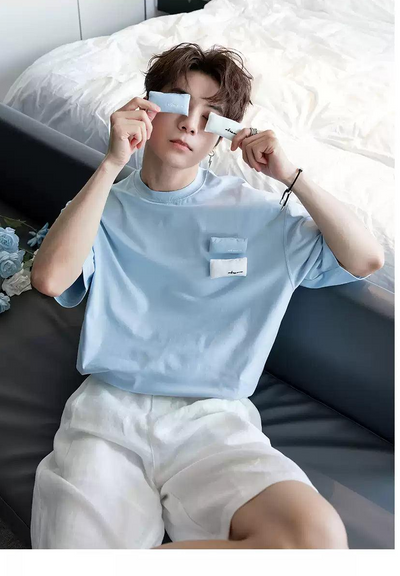 Chuan Pillow Contrast Color T-Shirt-korean-fashion-T-Shirt-Chuan's Closet-OH Garments