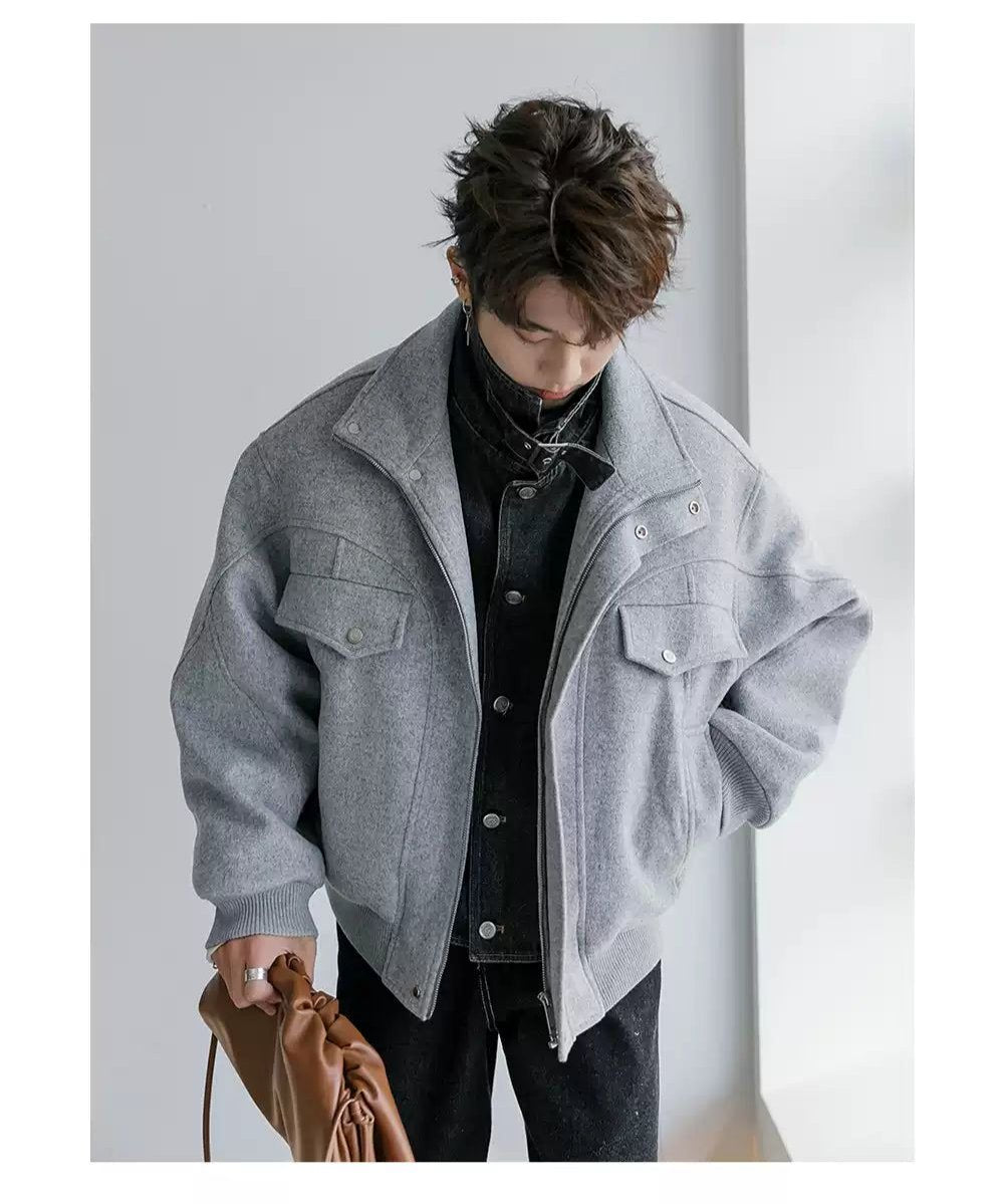 Chuan Stitched Layered Casual Fit Down Jacket-korean-fashion-Jacket-Chuan's Closet-OH Garments