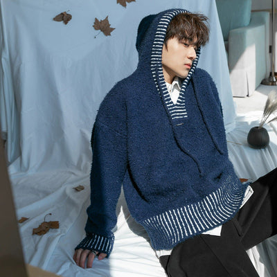 Chuan Striped Outline Textured Sweater-korean-fashion-Sweater-Chuan's Closet-OH Garments