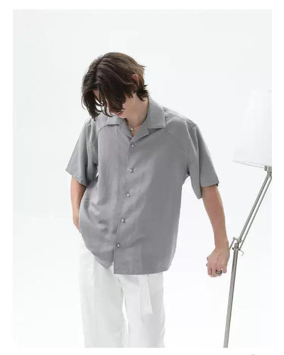 Cui Chic Structured Drape Shirt-korean-fashion-Shirt-Cui's Closet-OH Garments