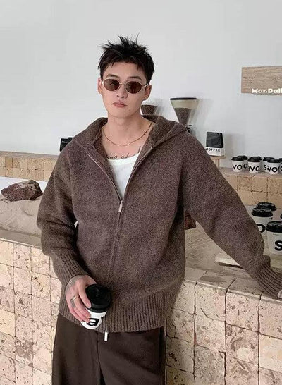 Cui Classic Hooded Zipped Sweater-korean-fashion-Hoodie-Cui's Closet-OH Garments