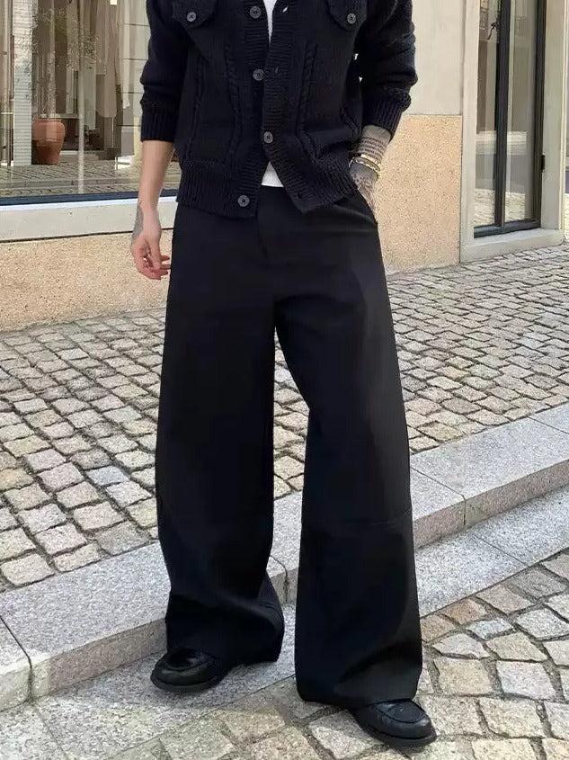 Cui Clean Fit Wide Leg Trousers-korean-fashion-Trousers-Cui's Closet-OH Garments