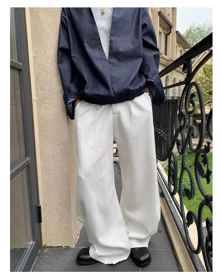 Cui Comfty Plain Wide Pants-korean-fashion-Pants-Cui's Closet-OH Garments