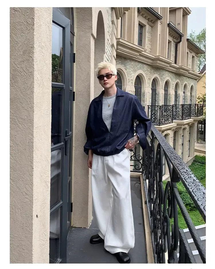 Cui Comfty Plain Wide Pants-korean-fashion-Pants-Cui's Closet-OH Garments