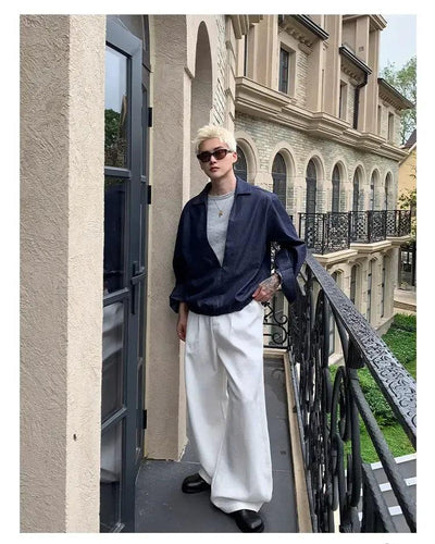 Cui Comfty Plain Wide Pants-korean-fashion-Pants-Cui's Closet-OH Garments