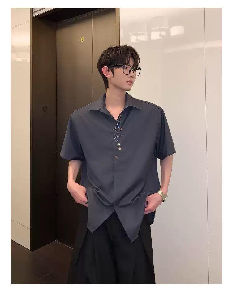 Cui Detailing Accessories Shirt-korean-fashion-Shirt-Cui's Closet-OH Garments