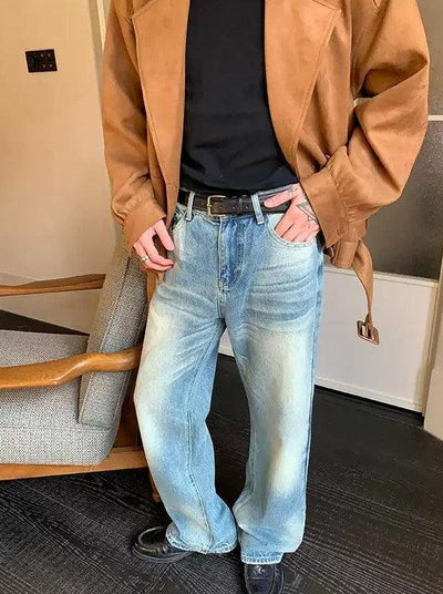 Cui Distressed Bleach Wash Jeans-korean-fashion-Jeans-Cui's Closet-OH Garments