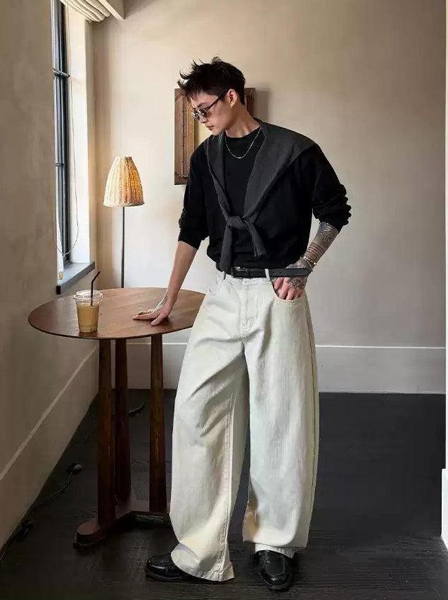 Cui Distressed Loose Fit Pants-korean-fashion-Pants-Cui's Closet-OH Garments