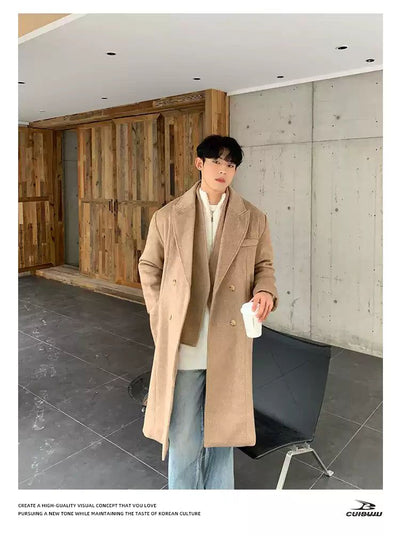 Cui Double-Breasted Layered Long Coat-korean-fashion-Long Coat-Cui's Closet-OH Garments