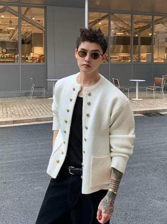 Cui Front Open Button Detail Cardigan-korean-fashion-Cardigan-Cui's Closet-OH Garments