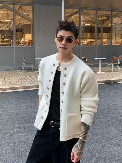 Cui Front Open Button Detail Cardigan-korean-fashion-Cardigan-Cui's Closet-OH Garments