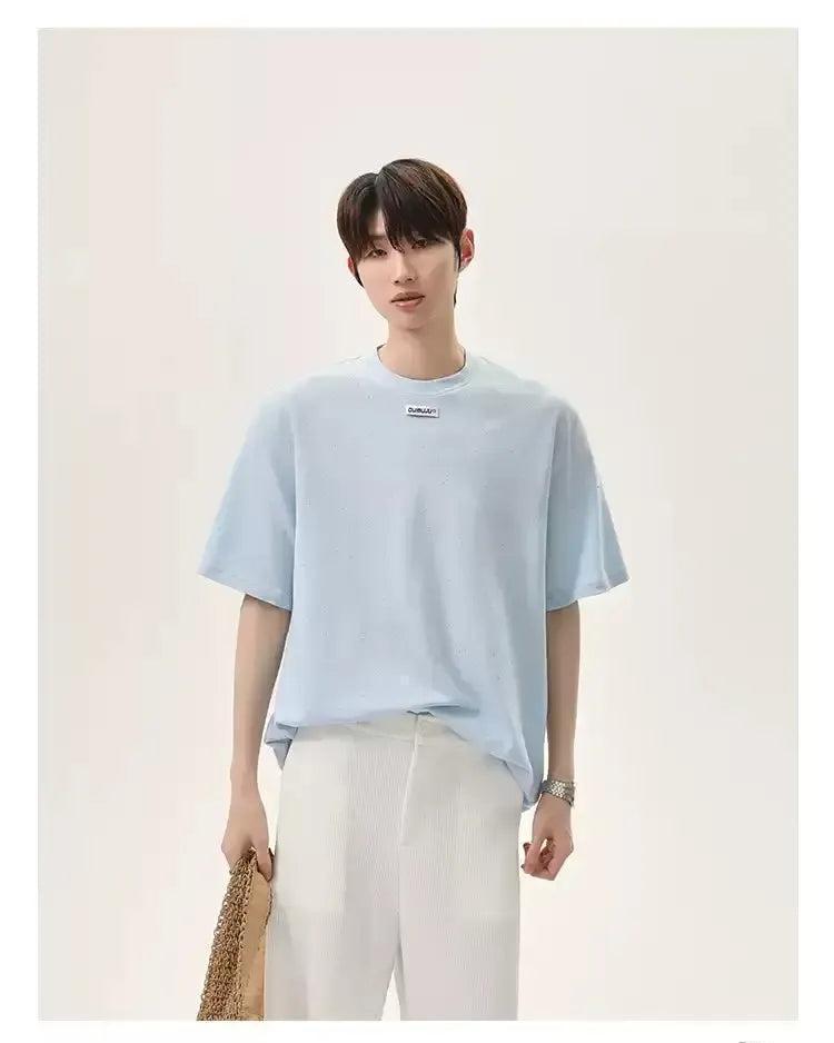 Cui Ink Dot Pattern T-Shirt-korean-fashion-T-Shirt-Cui's Closet-OH Garments