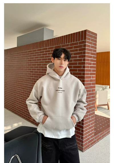 Cui Lettered Relaxed Fit Hoodie-korean-fashion-Hoodie-Cui's Closet-OH Garments