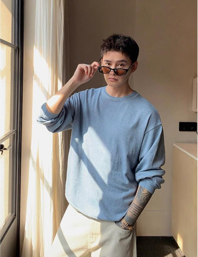 Cui Pattern Knitted Lightweight Sweater-korean-fashion-T-Shirt-Cui's Closet-OH Garments