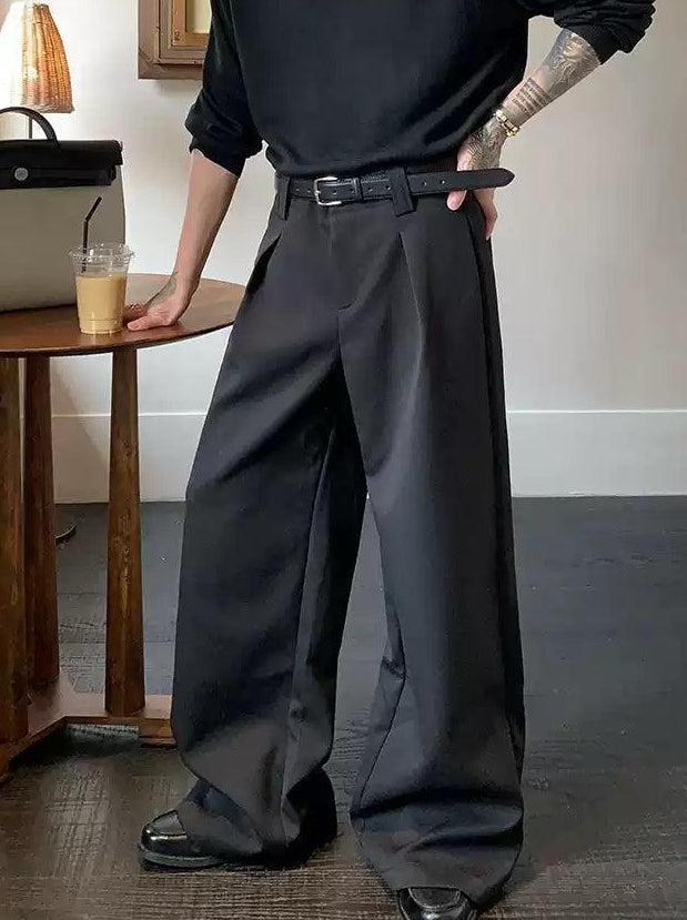 Cui Pleated Drape Wide Leg Trousers-korean-fashion-Trousers-Cui's Closet-OH Garments