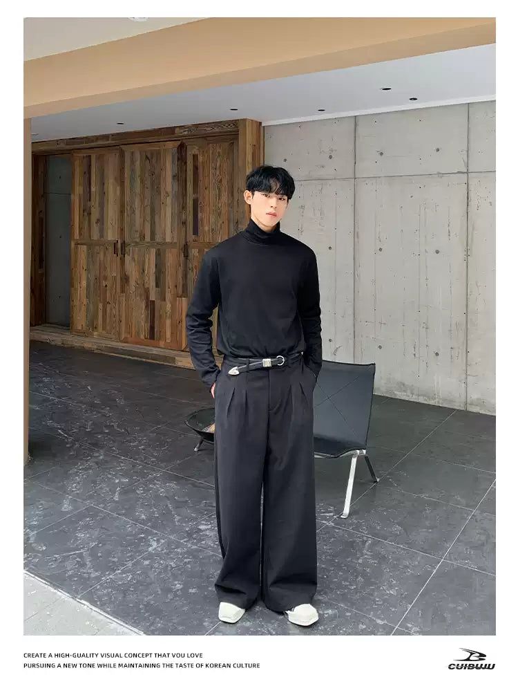 Cui Pleated Straight Pants-korean-fashion-Pants-Cui's Closet-OH Garments