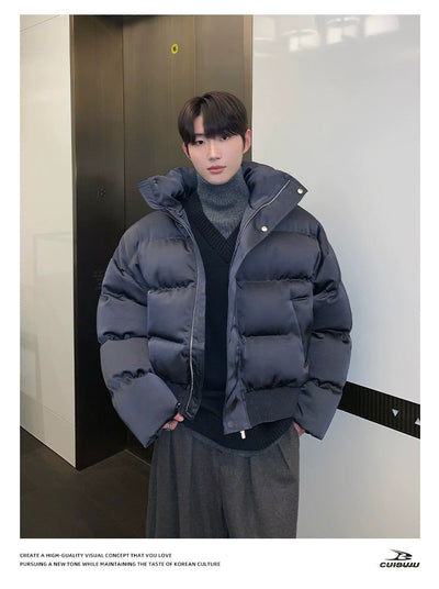 Cui Quilted High Collar Puffer Jacket-korean-fashion-Jacket-Cui's Closet-OH Garments