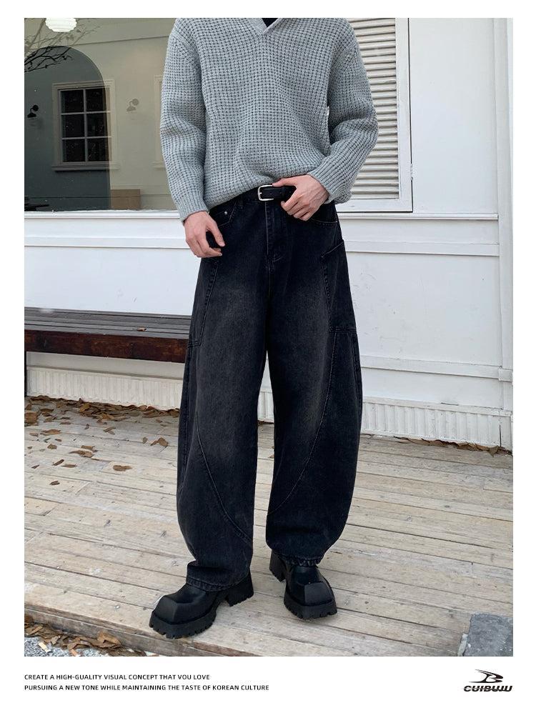 Cui Scimitar Structured Loose Pants-korean-fashion-Pants-Cui's Closet-OH Garments