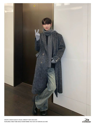 Cui Shoulder Pad Furry Long Coat-korean-fashion-Long Coat-Cui's Closet-OH Garments