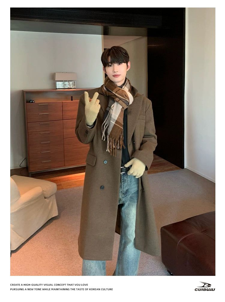 Cui Shoulder Pad Lapel Long Coat-korean-fashion-Long Coat-Cui's Closet-OH Garments