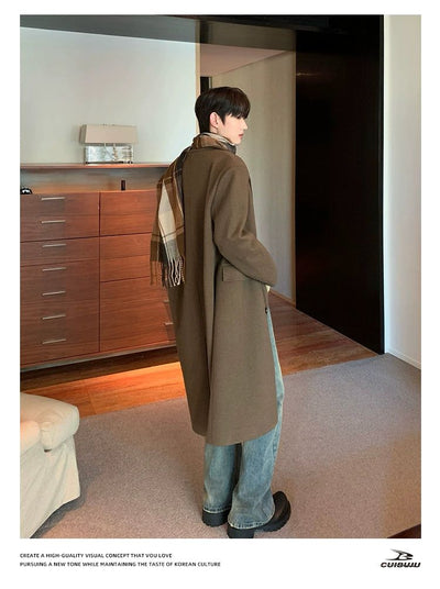 Cui Shoulder Pad Lapel Long Coat-korean-fashion-Long Coat-Cui's Closet-OH Garments