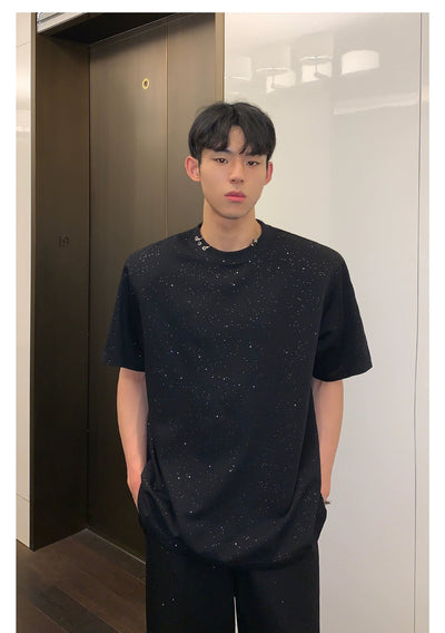 Cui Star Dust Casual T-Shirt-korean-fashion-T-Shirt-Cui's Closet-OH Garments