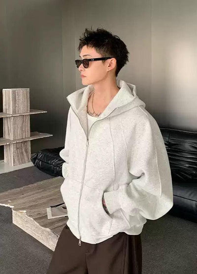 Cui Structured Dual-End Zipped Hoodie-korean-fashion-Hoodie-Cui's Closet-OH Garments