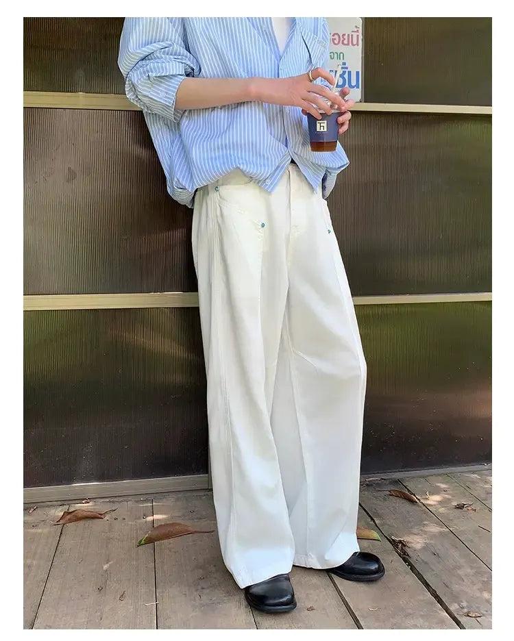 Cui Structured Side Pockets Jeans-korean-fashion-Jeans-Cui's Closet-OH Garments