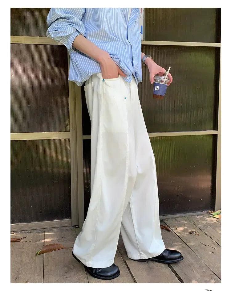Cui Structured Side Pockets Jeans-korean-fashion-Jeans-Cui's Closet-OH Garments