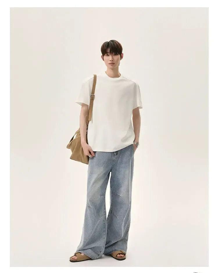 Cui Structured Solid T-Shirt-korean-fashion-T-Shirt-Cui's Closet-OH Garments