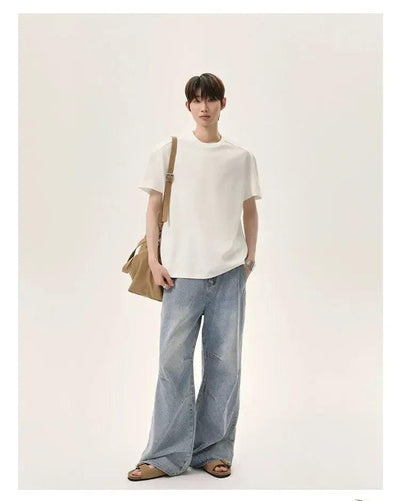 Cui Structured Solid T-Shirt-korean-fashion-T-Shirt-Cui's Closet-OH Garments