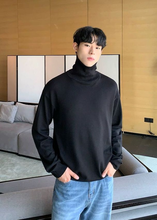 Cui Versatile Relaxed Fit Turtleneck-korean-fashion-Turtleneck-Cui's Closet-OH Garments