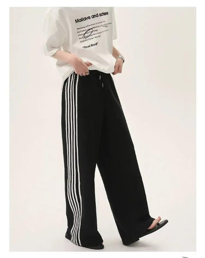 Cui Vertical Striped Drawcord Sweatpants-korean-fashion-Pants-Cui's Closet-OH Garments