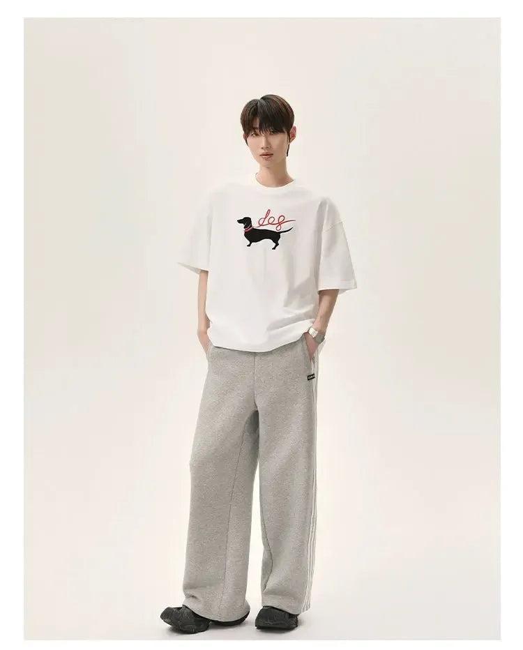 Cui Vertical Striped Drawcord Sweatpants-korean-fashion-Pants-Cui's Closet-OH Garments