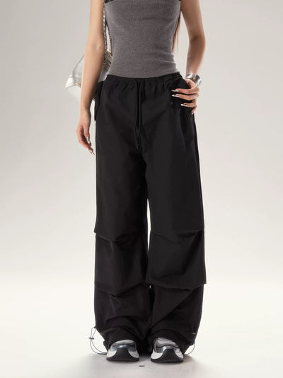 Dip Drawcords Pleats Track Pants-korean-fashion-Pants-Dip's Closet-OH Garments