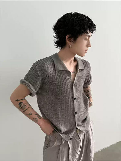 Gen Chic Pattern Knit Cardigan-korean-fashion-Shirt-Gen's Closet-OH Garments