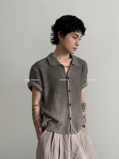 Gen Chic Pattern Knit Cardigan-korean-fashion-Shirt-Gen's Closet-OH Garments