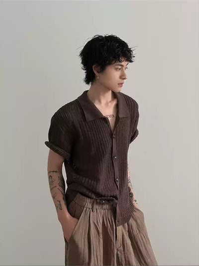 Gen Chic Pattern Knit Cardigan-korean-fashion-Shirt-Gen's Closet-OH Garments