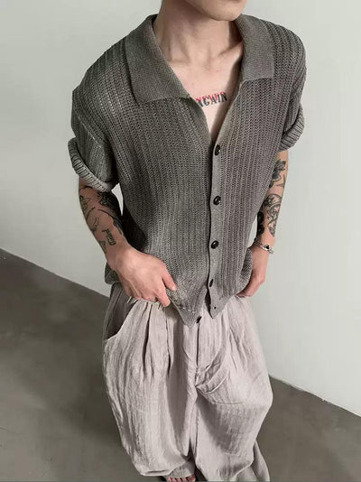 Gen Chic Pattern Knit Cardigan-korean-fashion-Shirt-Gen's Closet-OH Garments